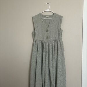 Easel Grey and White Striped Garment